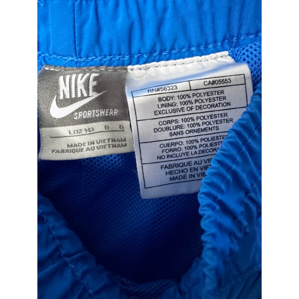 Nike Sportswear Capri Pants Athletic Training Blue White‎ Stripe YOUTH Size L - Picture 4 of 8
